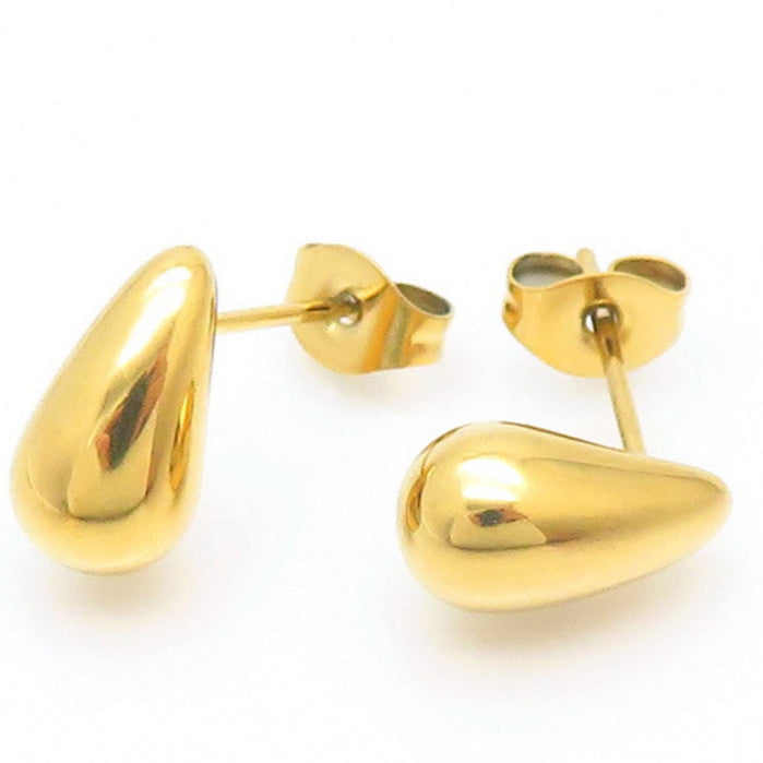 Aro gotitas de agua dorado