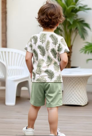 Conjunto de 2 piezas para niños color verde