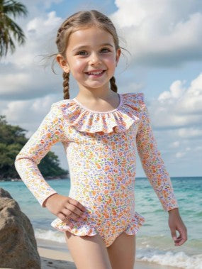 Traje de baño de una pieza con estampado