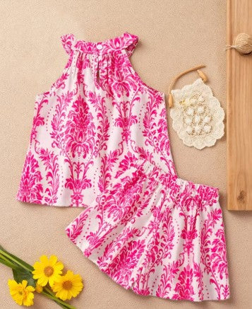 Conjunto de 2 piezas para niñas rosado