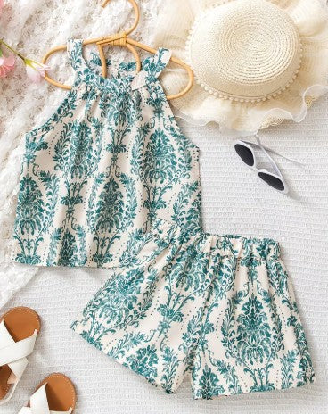 Conjunto de 2 piezas para niñas verde