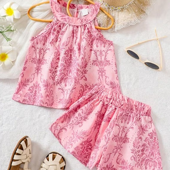 Conjunto de 2 piezas para niñas rosado claro