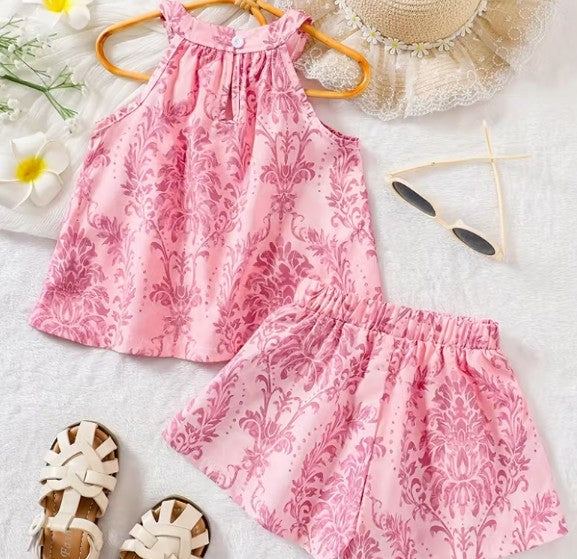 Conjunto de 2 piezas para niñas rosado claro