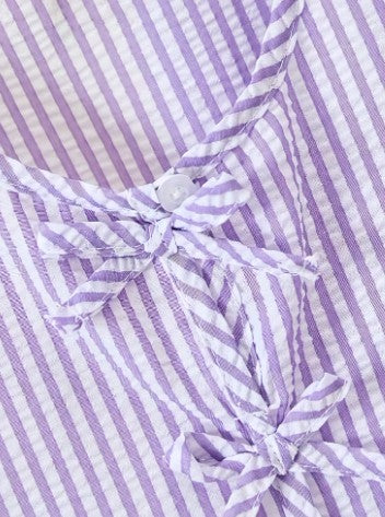 Conjunto de 2 piezas pantalón y polera para niñas morado