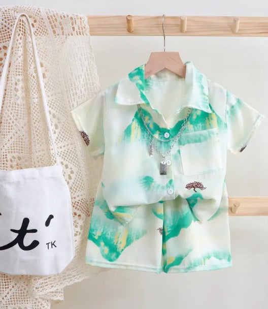 Conjuntos de ropa para niños camisa y short