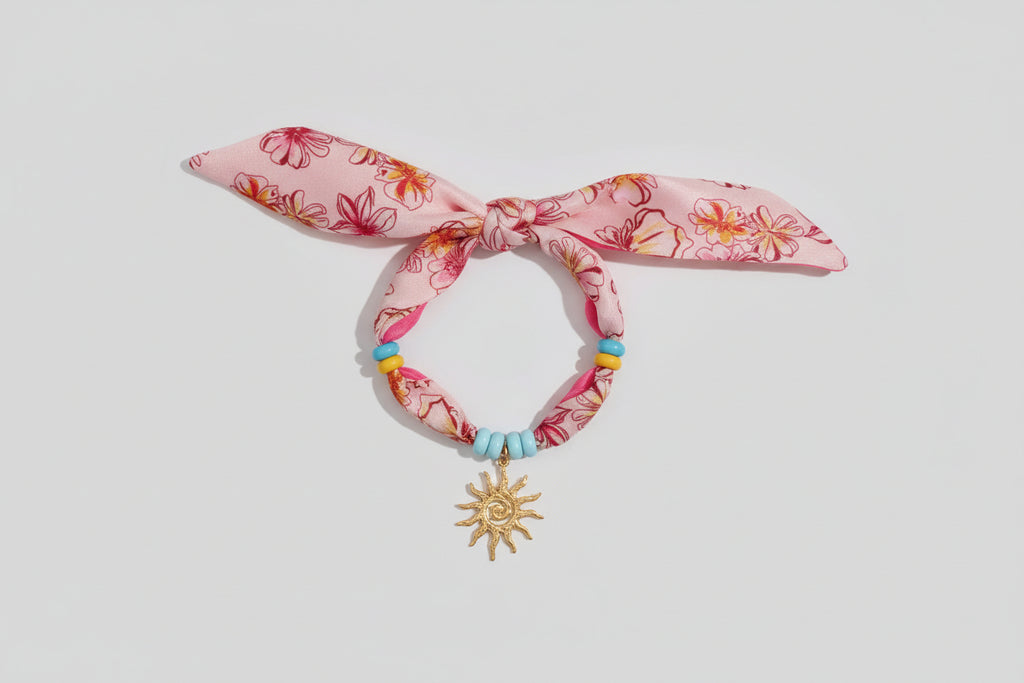 Collar bandana colorido con figura sol