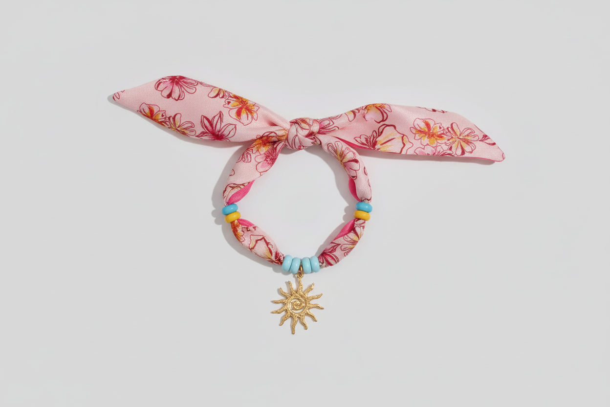 Collar bandana colorido con figura sol