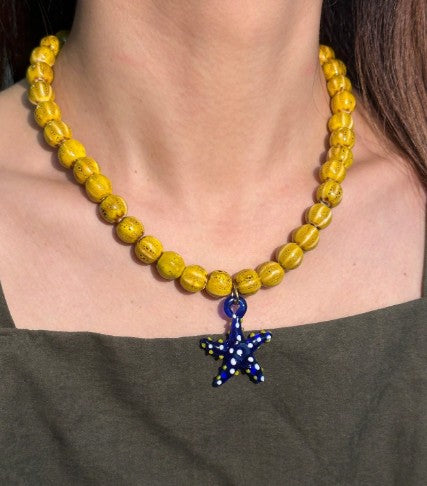 Collar cerámica forma estrella