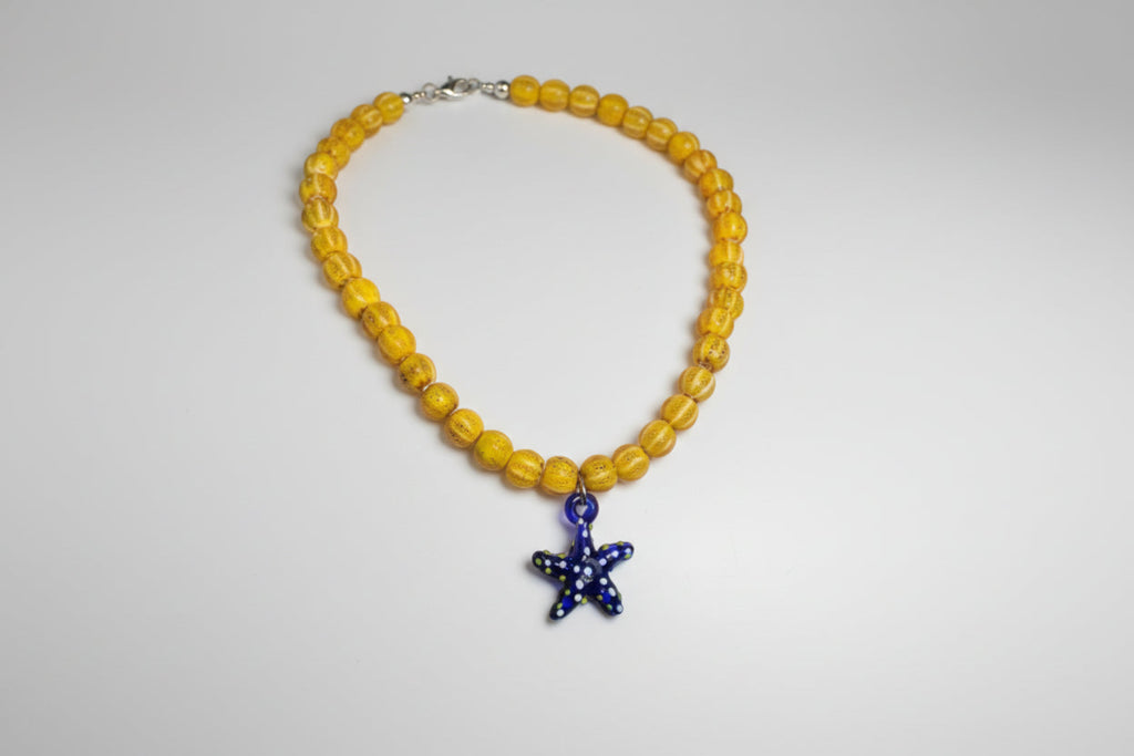 Collar cerámica forma estrella