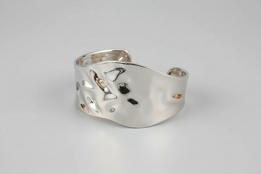 Pulsera Plateada Brazalete