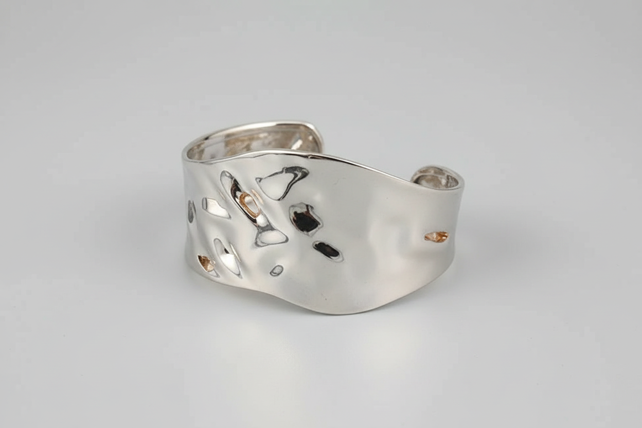 Pulsera Plateada Brazalete