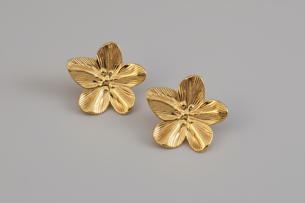 Aro forma flores dorado