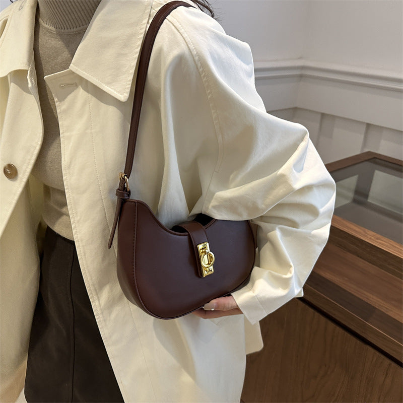 Cartera bandolera café PU