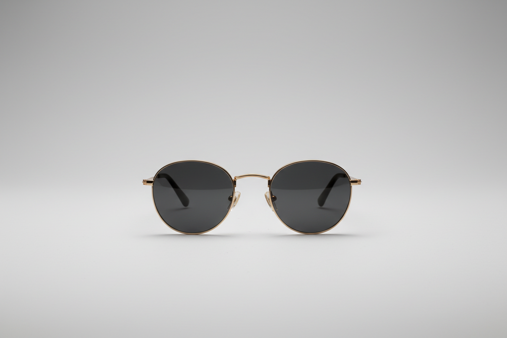Lentes Dorado Cristal Gris