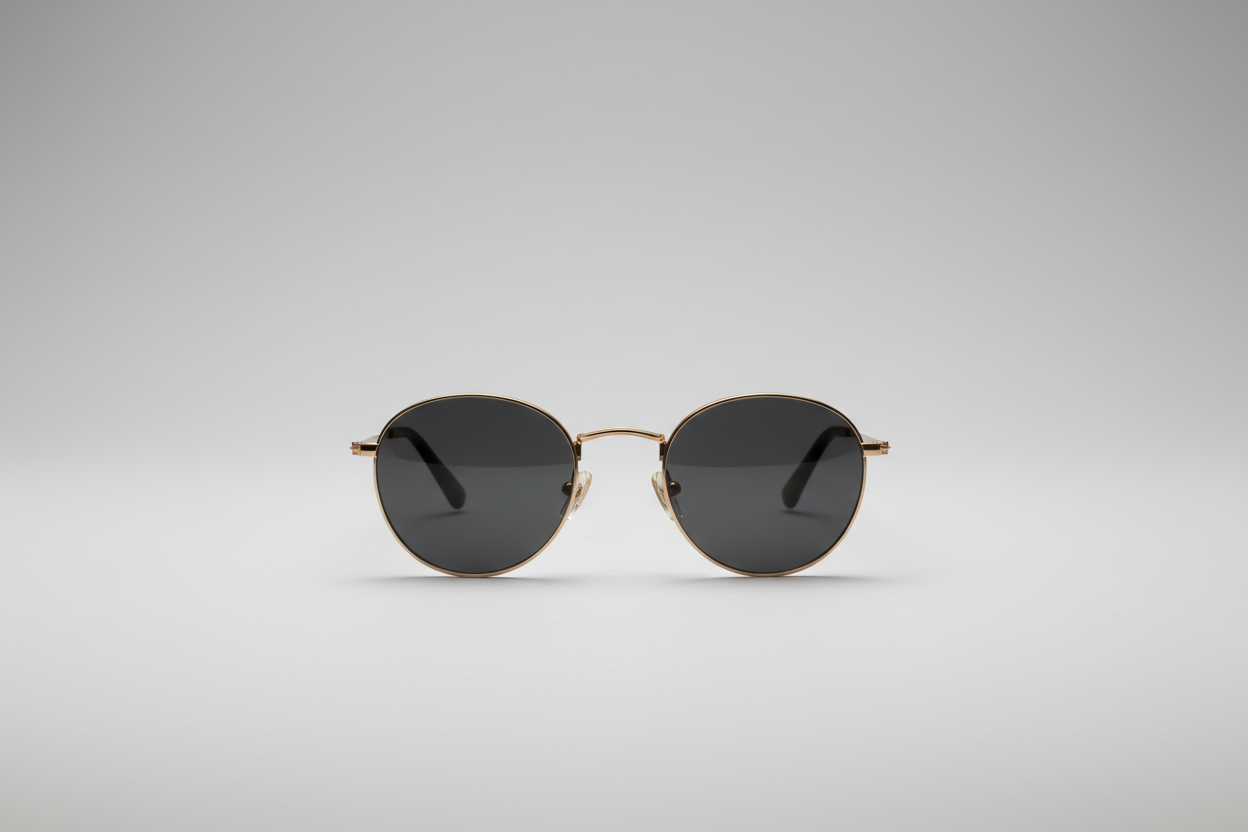 Lentes Dorado Cristal Gris
