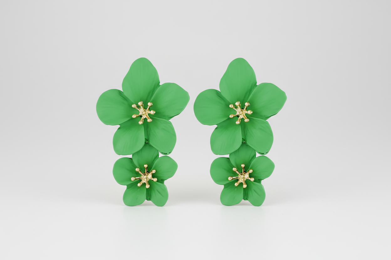 Aro Flor Barniz de Estufa Verde Claro