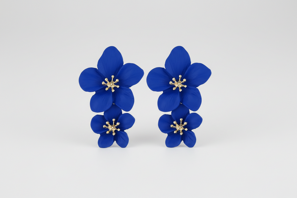 Aro Flor Barniz de Estufa Azul Real