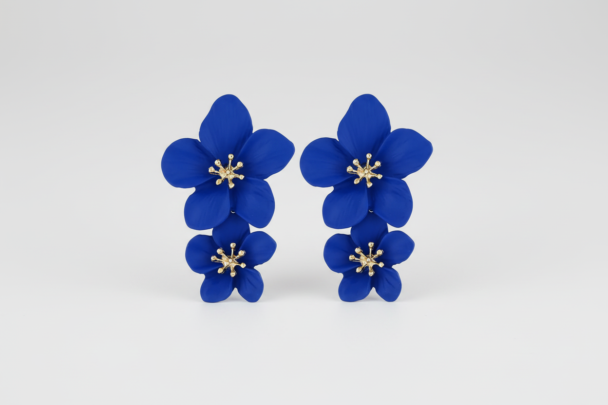 Aro Flor Barniz de Estufa Azul Real