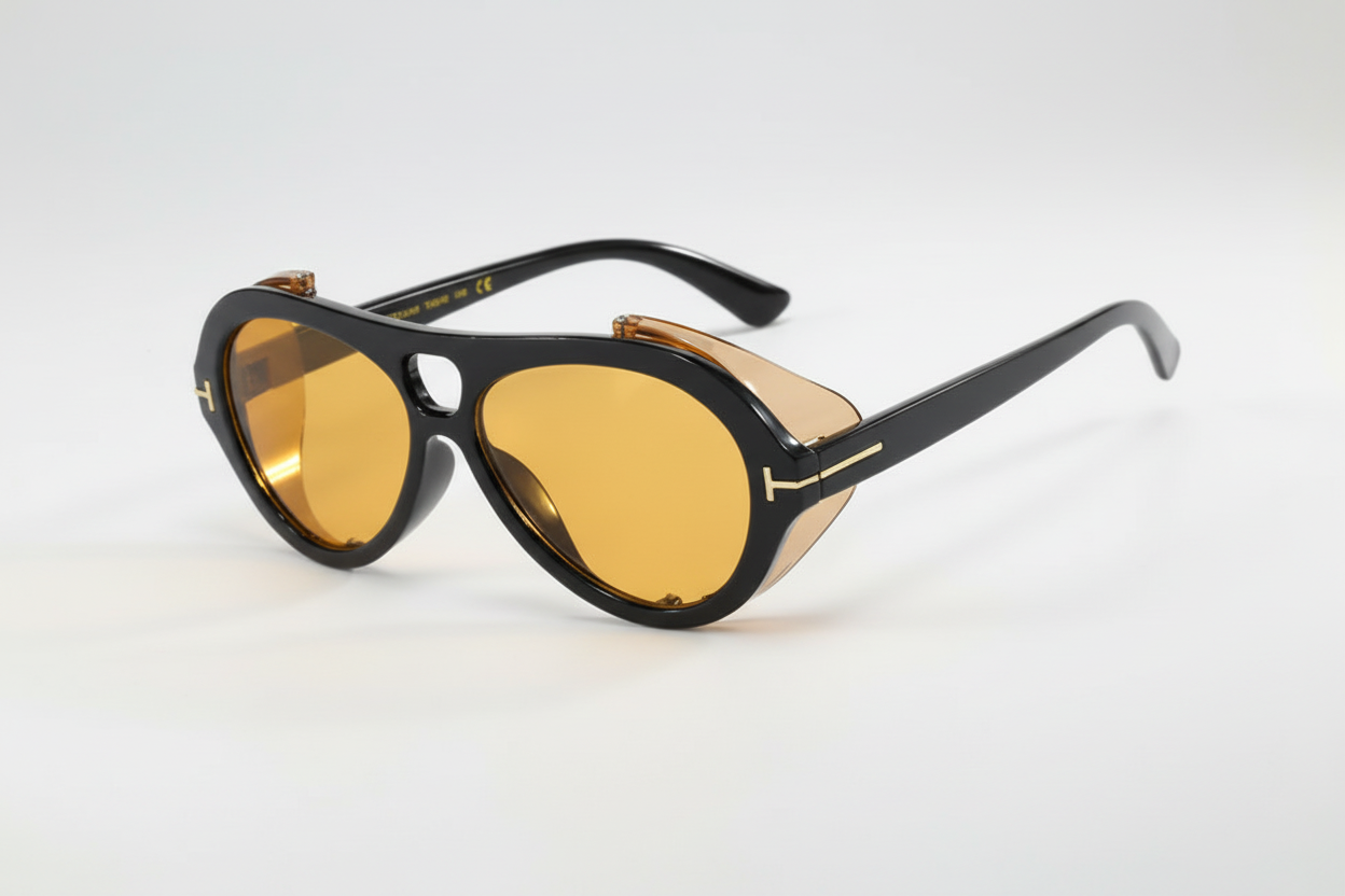 Lentes Punk Calle Dorado