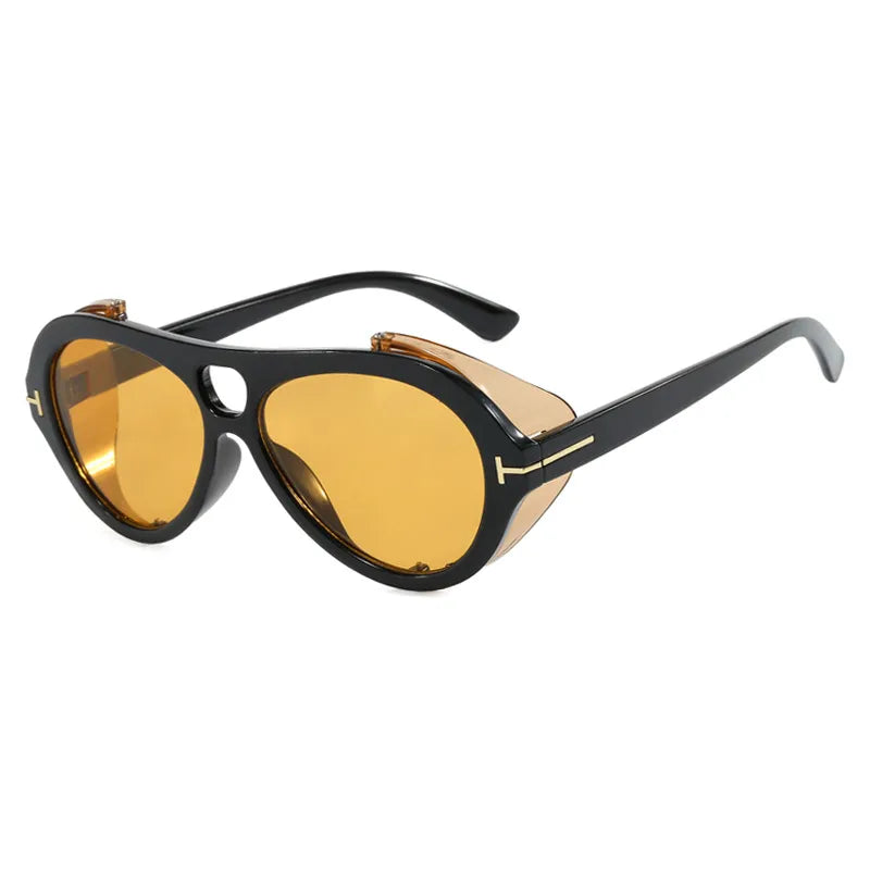 Lentes Punk Calle Dorado