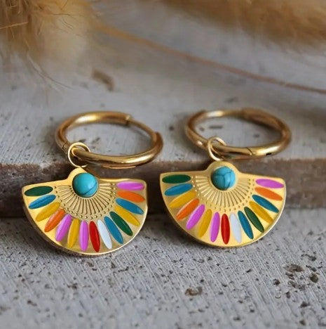 Aros forma abanico metálicos