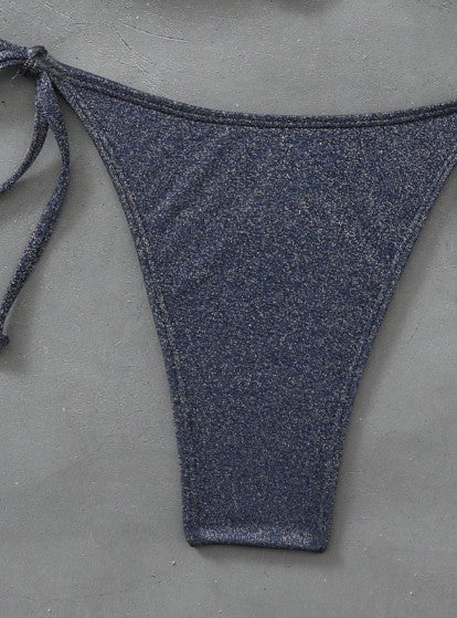 Bikini brillante azul