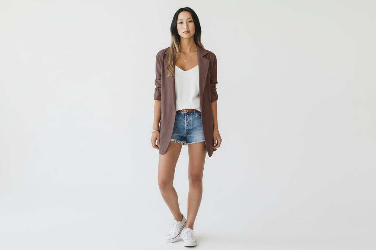 Blazer café de verano