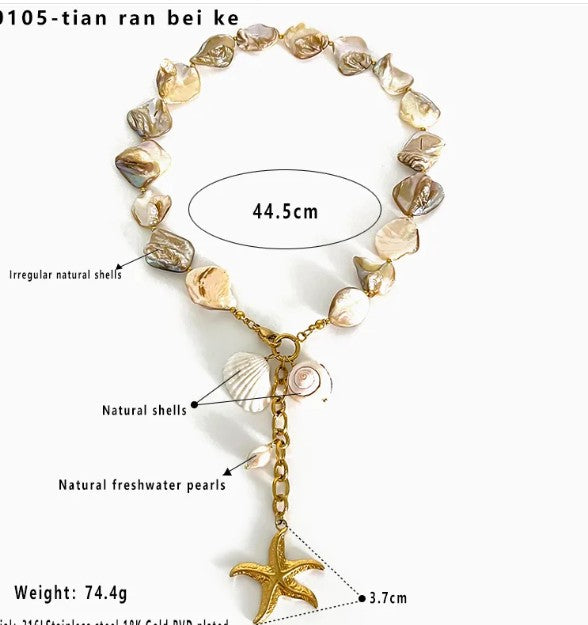 Collar Colgante Estrella De Mar