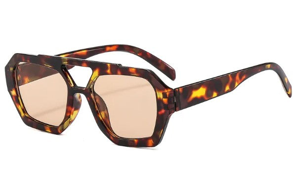 Lentes de sol mujer geométrico Leopardo