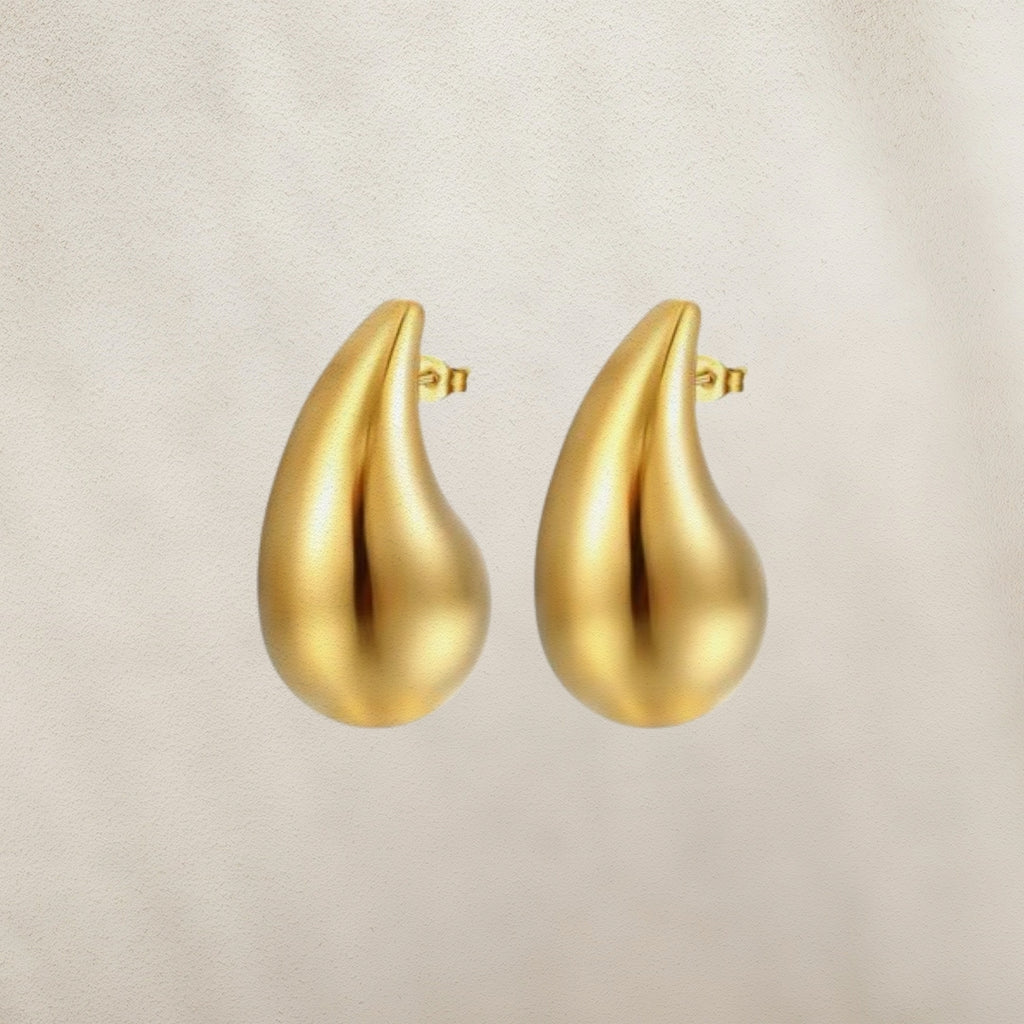 Aro Gota de Agua Dorada