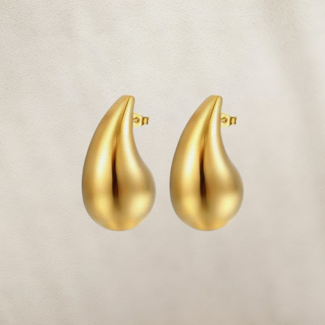 Aro Gota de Agua Dorada