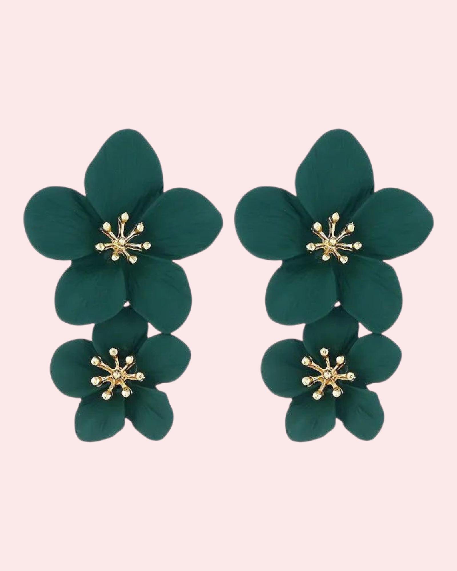 Aro Flor Barniz de Estufa Verde Oscuro