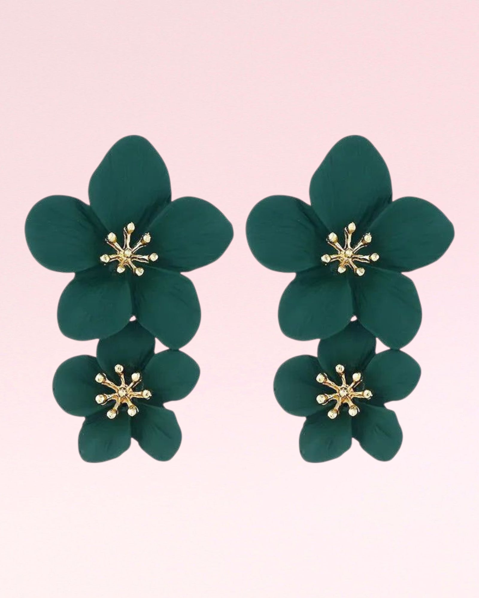 Aro Flor Barniz de Estufa Verde Oscuro