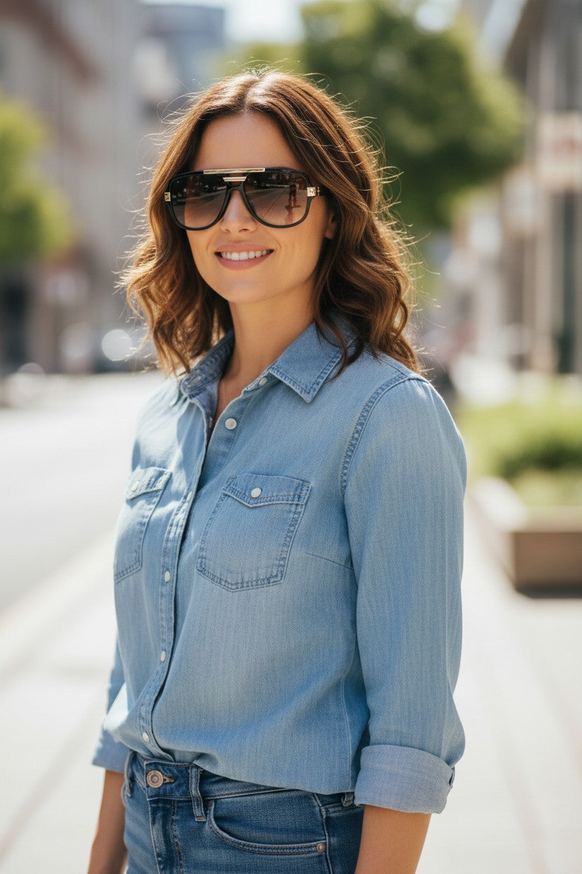 Lentes de sol mujer marco cudrado